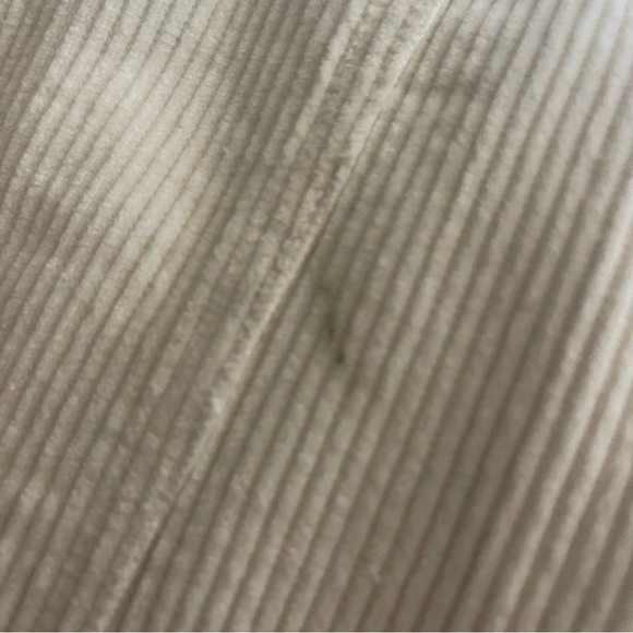 *boutique* POL cream corduroy shacket/jacket with distressed hem size L western - Picture 7 of 7
